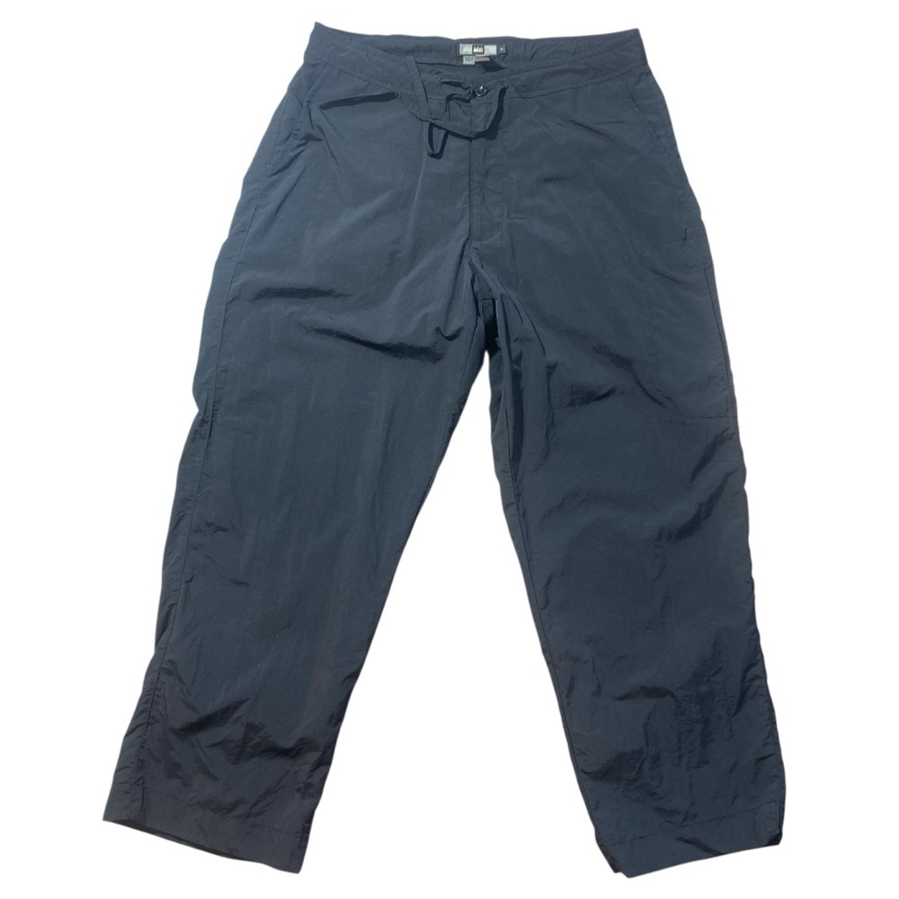REI Women’s Hiking‎ Pants Black Nylon Drawstring Waist UPF 50+ Size 10
